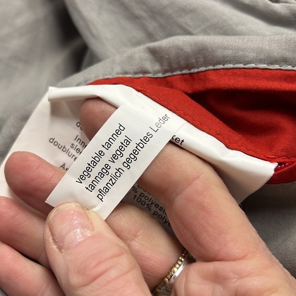 Mauritius Ombre Vegetable Tanned Leather Moto Jacket Size XL - Picture 11 of 16